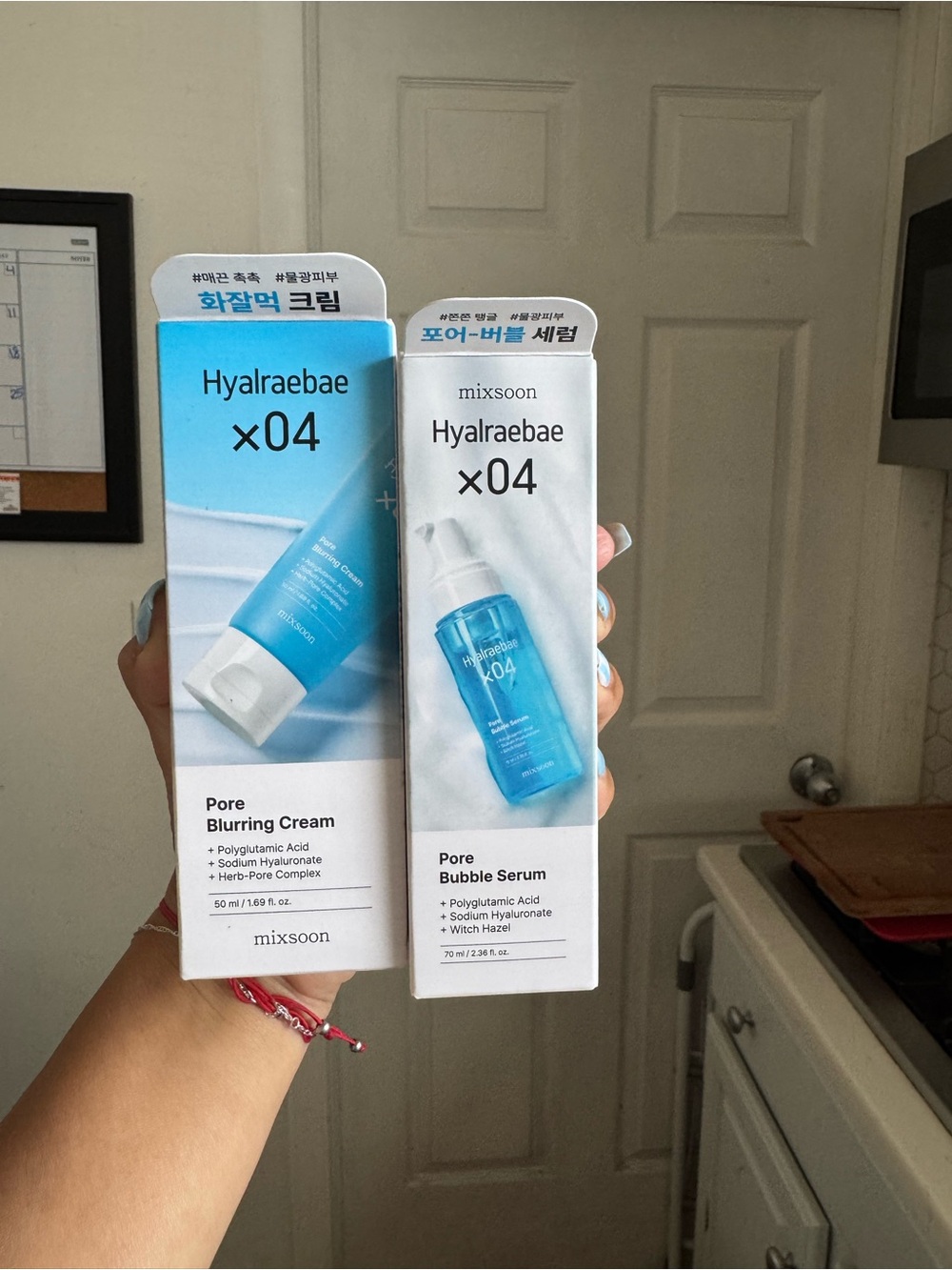 Hyalraebae x04 Pore Bubble Serum & Pore Blurring Cream – Blue